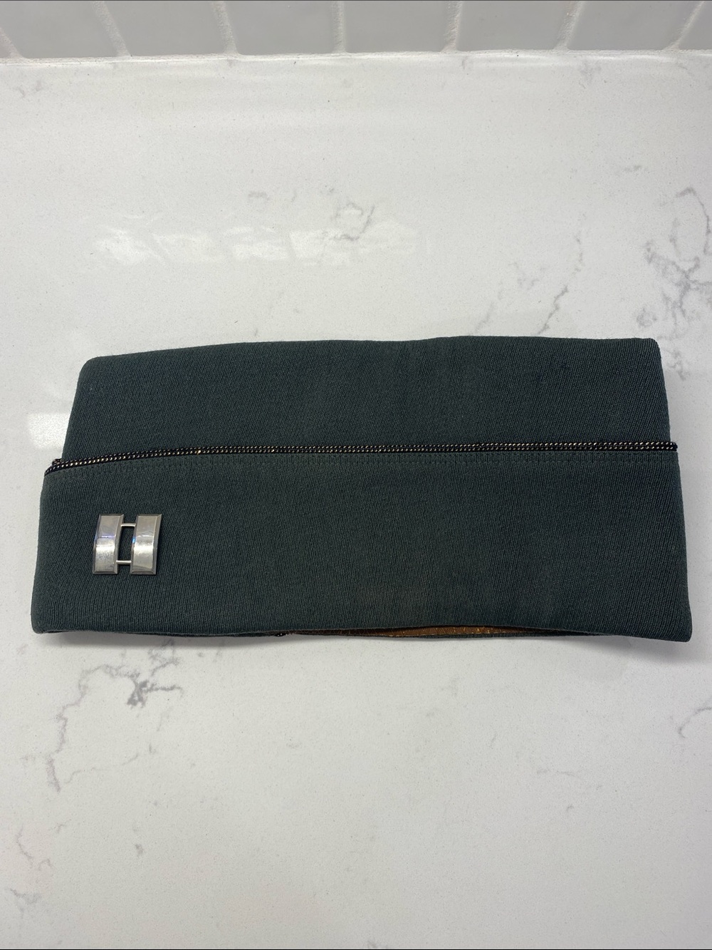 Vintage Flight Ace Green Garrison Military Cap with Captains Bars Size 6-7/8 🇺🇸
